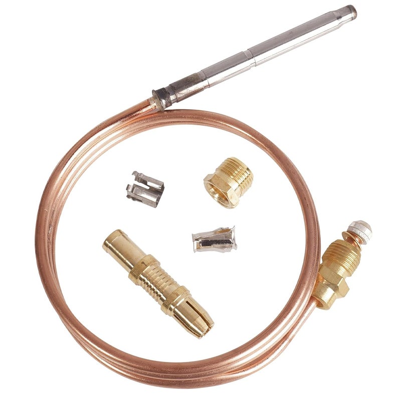 KBZ Thermocoupler for Robertshaw Thermostat Control Pilot Burner Assembly Replacement 1980-036 Snap Fit Universal Thermocouple (36") (Pack of 2) - Image 3